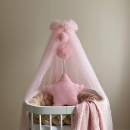 Baldachin patut bebe roz deschis